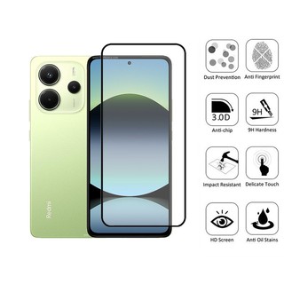 Note 14 4G 2 Trong 1 Kính Cường Lực Bảo Vệ Màn Hình Cho Xiaomi Redmi Note 14 5G 13 Pro 4G 9D Phim Bảo Vệ Kính + Phim Ống Kính Máy Ảnh