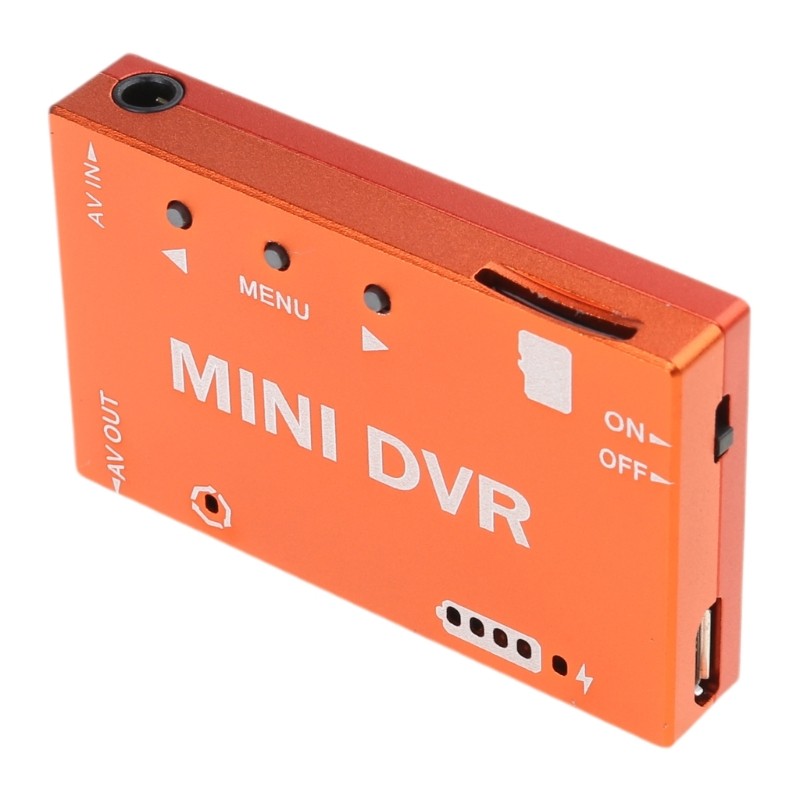 Redbaiaa1 Mini FPV DVR Đầu Ghi Âm Video Cho FPV Điều Khiển Từ Xa Kính Multicopter Màn Hình Tích Hợp 3 7V 400Mah