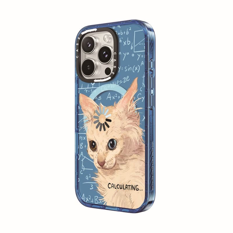 CASECASE X Ốp Lưng Tính Toán Bầu Trời Màu Xanh Trong Suốt Cứng Hút Từ Tính Tác Động Dành Cho Apple IPhone 13 14 15 16 17 Pro Max Plus Có Hộp