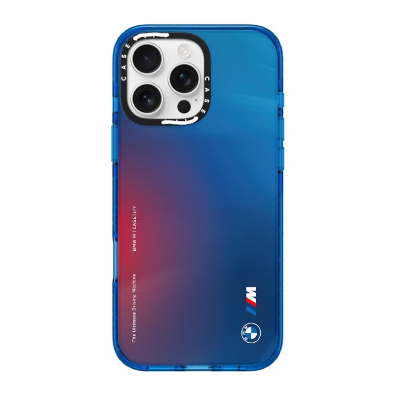 CASECASE X BMW M The Flamboyant Case Sky Blue Color Clear Hard Từ Hút Tác Động Dành Cho Apple IPhone 12 13 14 15 16 Pro Max Plus Có Hộp