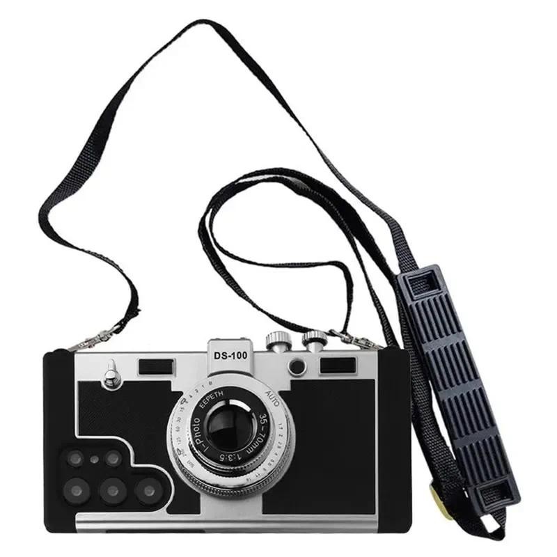 Emily in Paris Thiết Kế Camera Dành Cho Samsung Galaxy S26 S21 S22 Plus S23 S24 S25 Ultra S25Ultra S 25 S25 + Vỏ Điện Thoại Có Dây Buộc