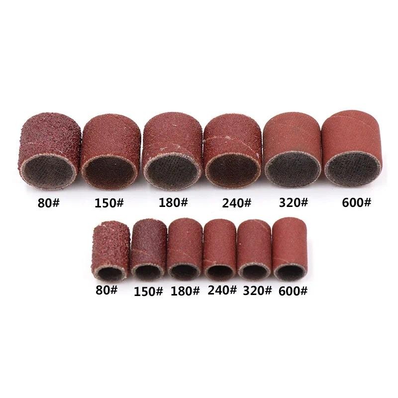 50 / 100 Chiếc 80 120 150 180 240 320 400 600 Grit Chà Nhám Ban Nhạc Cho Dremel Tay Cho Điện Mini Góc Mài Chà Nhám Mandrels