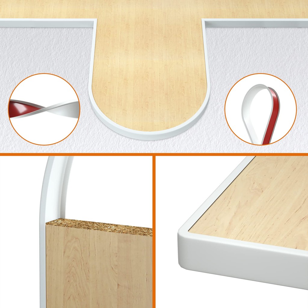 5M Veneer Cạnh Dải Gỗ Linh Hoạt Ban Nội Thất Góc Edging Bảo Vệ Tự Dính Sửa Chữa Tủ Phục Hồi Băng