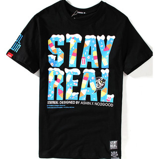 100% Cotton 2025 Nam Nữ Mùa Hè Mới Quần Áo Dạo Phố Mayday Ashin Snoopy Tay Ngắn