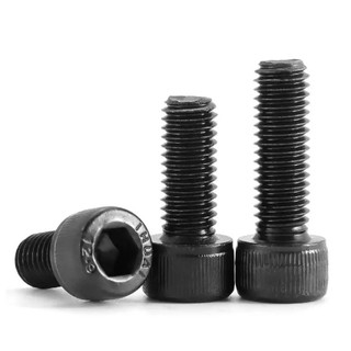 ((LXY) ốc lục giác/ốc lục giác chìm/12.9 Ốc Vít Lục Giác Thép carbon Răng nhỏ/Ốc Vít  Lục Giác  loa/bulong Lục Giác chìm đầu trụ trơn/Chủ đề ngược M4 / M5 / M6 / M8 / M10 / M12 / M16 * L: 10-80mm (RM-VN-1)