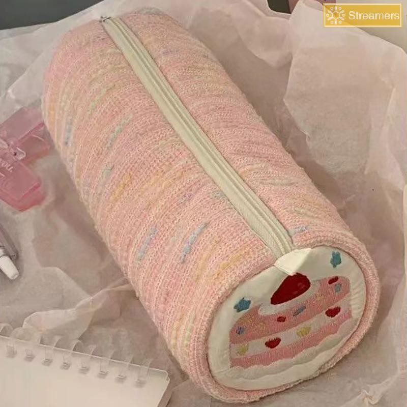 RUA Hoạt Hình Dễ Thương Dâu Hộp Đựng Bánh Đa Năng Dung Tích Lớn Túi Bảo Quản Đồ Dùng Học Tập Thời Trang Hộp Văn Phòng Phẩm Mới