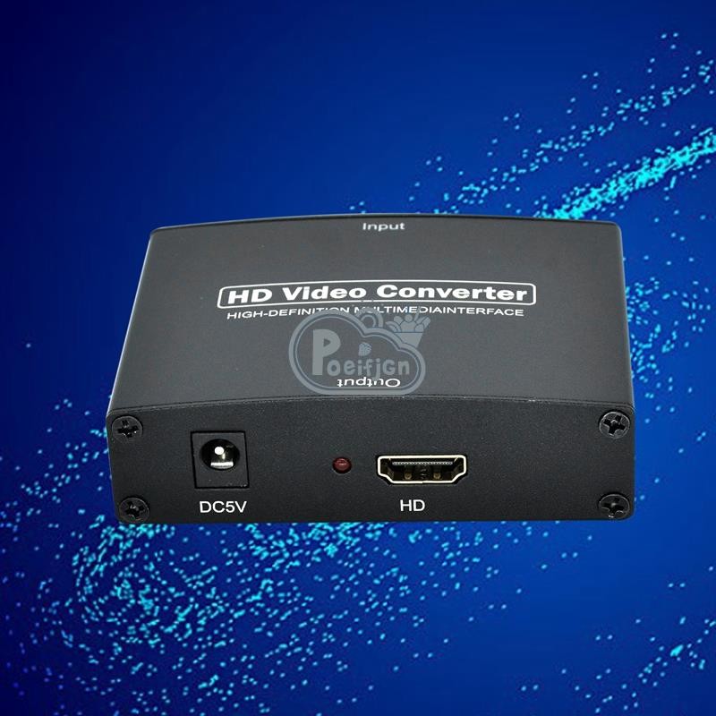 1 Bộ chuyển đổi độ phân giải cao Ypbpr sang HDMI màu đen sang HDMI