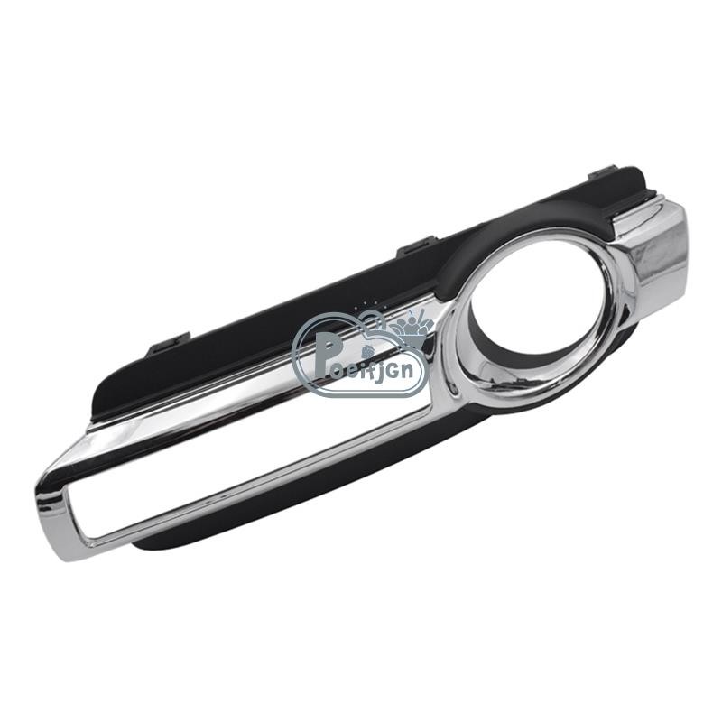 1 Cặp Vỏ Đèn Sương Mù Bạc & Đen ABS Cho Mitsubishi Montero Pajero 4 IV MK4 V93 2015-2020 Chạy Ban Ngày Khung Đèn 6400G121 6407A122