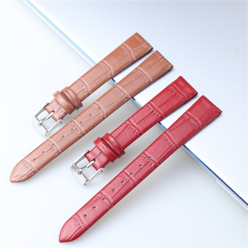 Dây đeo đồng hồ bằng da mỏng chống thấm nước 8-16mm dành cho nữ Dây đeo đồng hồ đa năng Vòng đeo tay thay thế 8mm 10mm 12mm 14mm 16mm