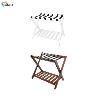 Giá Đựng Hành Lý Gấp Vali Di Động 68x45x55cm x Hình Xây Dựng Với Dây Nylon Cho Phòng Ngủ Khách Sạn