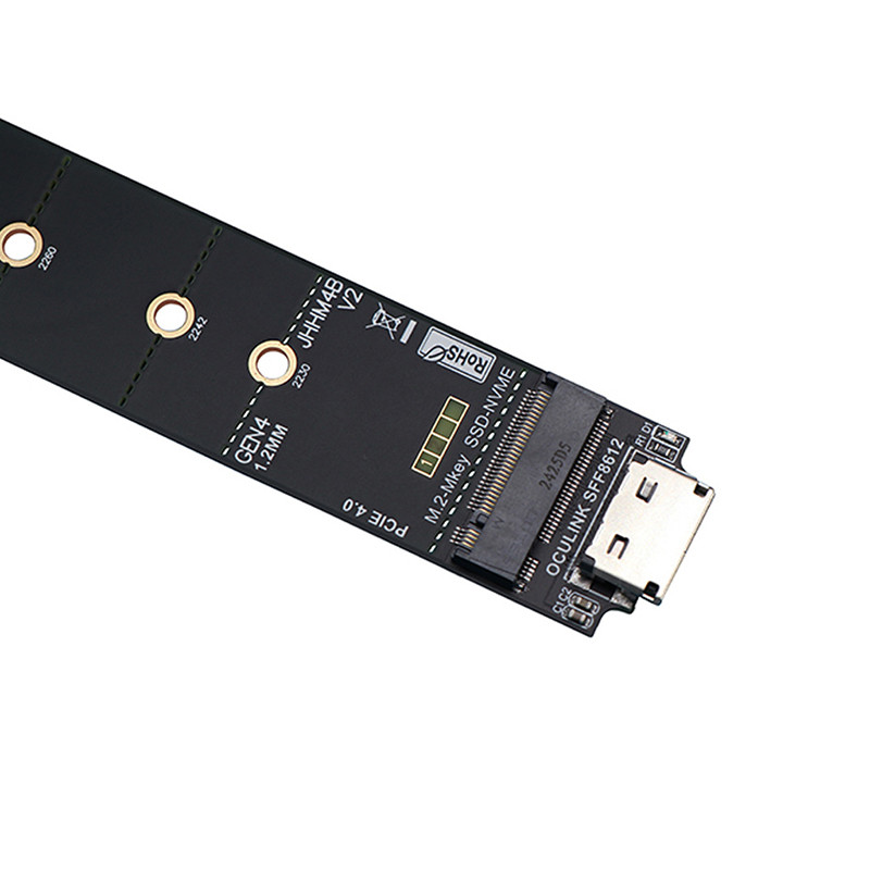 JMT SFF8612 Sang M.2 M Key SSD Oculink Thẻ Chuyển Đổi Tốc Độ Cao PCI-E 4.0 X4 Gen4 Cho M.2 NVME SSD