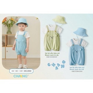 Chaang SS2025 Set bộ yếm kèm mũ Bloom cho bé