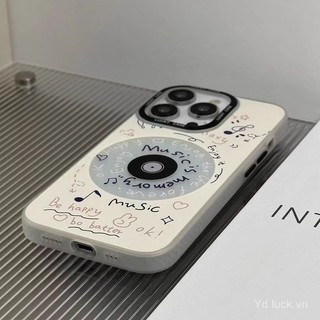 Retro CD Độc Đáo Phong Cách Hợp Thời Trang Niche Ốp Lưng Thích Hợp Cho iphone 12 16pro 15promax 14promax 13 8plus 16plus 15 14pro 13pro 11promax xr Vỏ Điện Thoại Chống Sốc