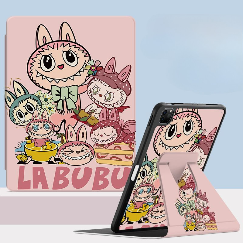 Ốp lưng máy tính bảng cho Samsung Galaxy S10 FE + Tab A7 lite 8.7inch S9 FE + S10ULTRA Tab S6 lite 2024 A9 + S7 + / S8 + / S7FE Vỏ Acrylic xoay có giá đỡ bút chì