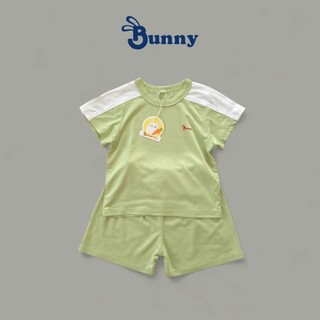 Bộ phối vai mùa hè Bunnybaby chất thun lạnh mềm mát mịn cho bé 4-15kg