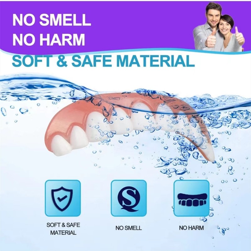 Bộ Răng Giả Răng Giả Silicon Lót Mềm Răng Giả Bộ Mềm Răng Giả Bộ Răng Giả Bộ Răng