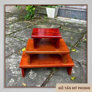 Đóng Ghế đẩu ngồi xổm | Ghế gỗ để chân văn phòng | Kệ kê đồ bằng gỗ tự nhiên theo yêu cầu
