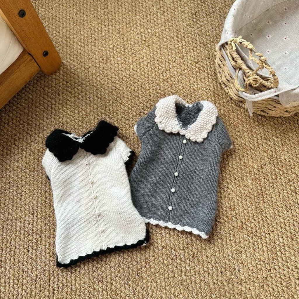 Áo len cho chó cưng 2025 Phong cách mới Thu đông Ấm áp Bichon Teddy