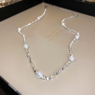 vòng cổ ngọc trai Hàn Quốc và dây chuyền bạc nữ cá tính đẹp choker cổ thời trang