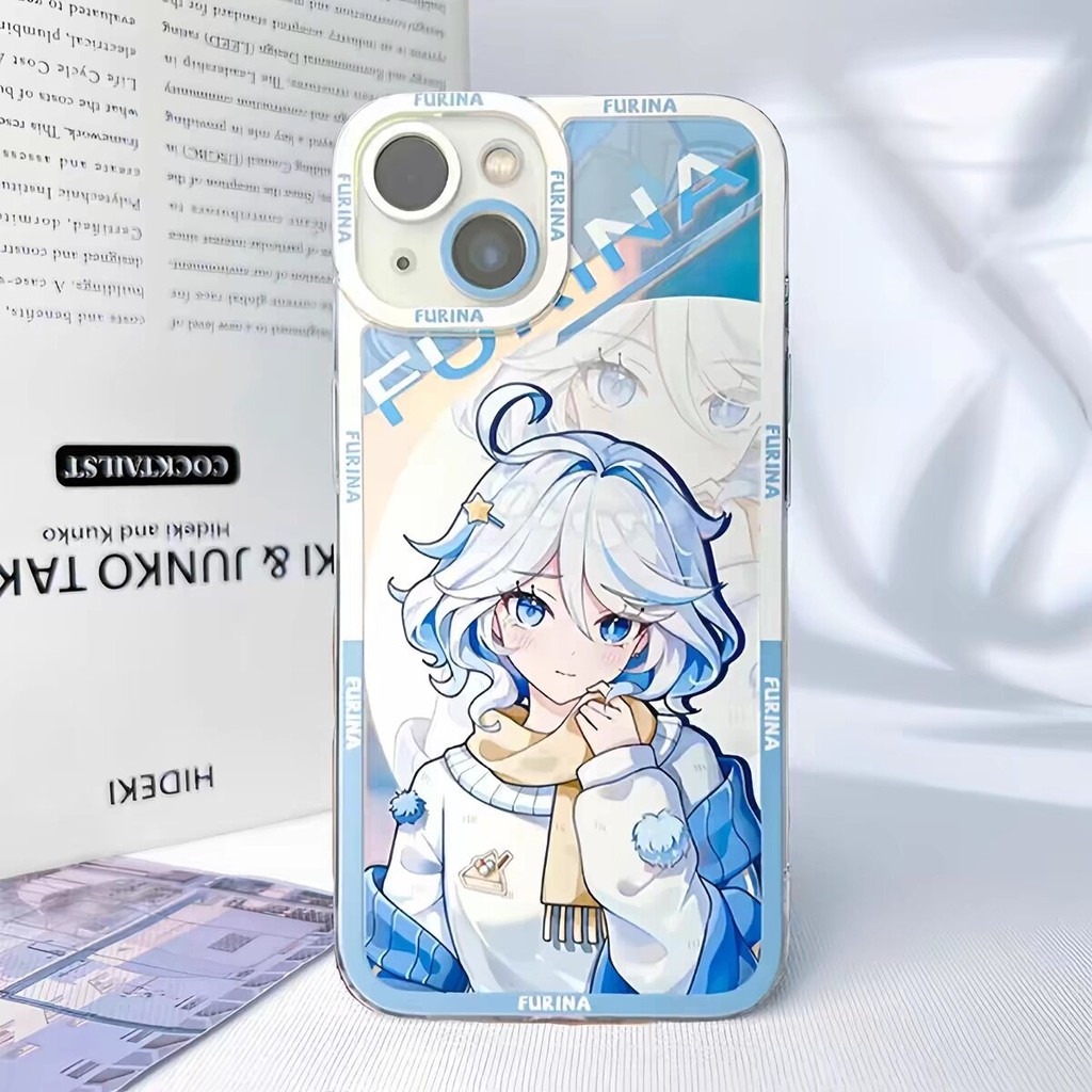 Ốp Lưng Cho Samsung Galaxy S24 FE S25 Plus S24 S23 Ultra A16 A15 A55 5G Vỏ Thiết Kế Mới Genshin Impact Raiden Shogun Wanderer Furina Arlecchino Đôi Mắt Thiên Thần Chống Sốc