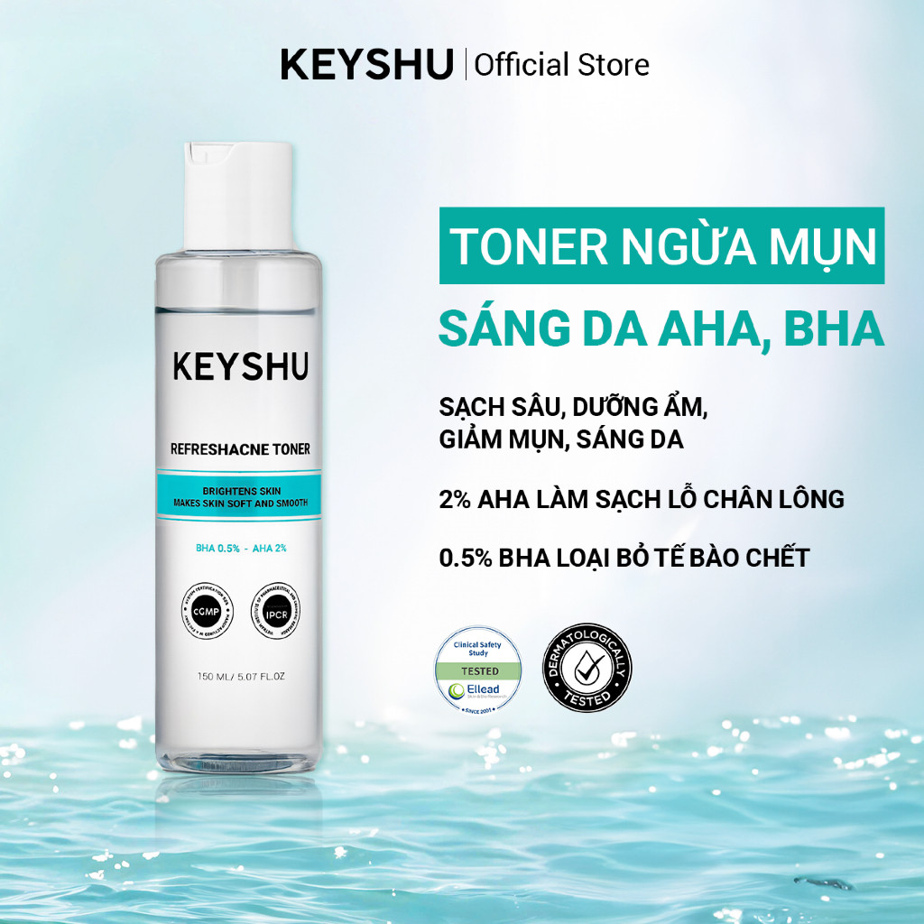 Toner BHA, AHA Tẩy Tế Bào Chết Refreshacne Toner KEYSHU Giúp Dưỡng Ẩm ...