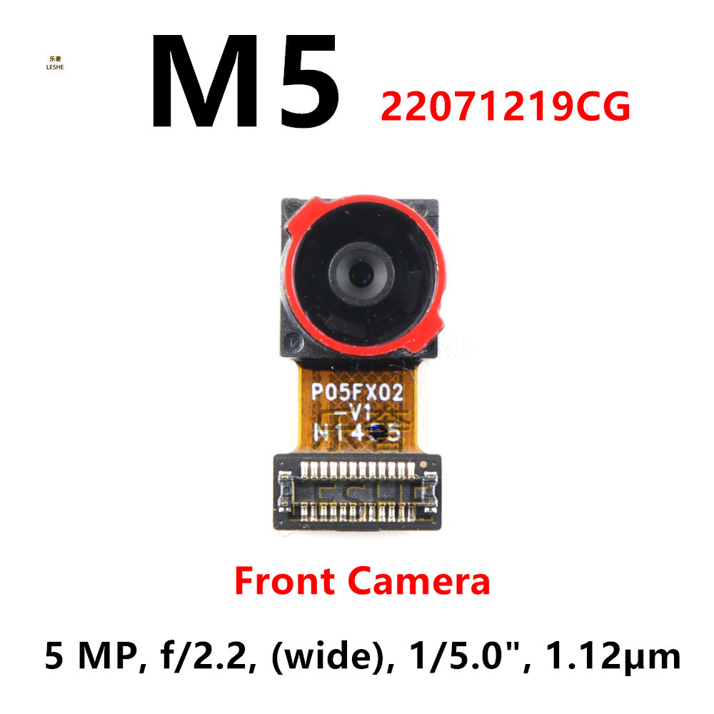 Mặt Trước Lưng Chính Camera Cho Xiaomi Poco M5s M5 Mặt Trước Selfie Mặt Sau Camera Lớn Flex Cáp Thay Thế Một Phần 2207117BPG,