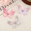 CATIYAHA 50 Miếng Dán Bướm Vải Organza, Miếng Dán Thêu Bướm Voan Mờ Màu Gradient, Miếng Dán Bướm Lưới Mô Phỏng Hai Lớp