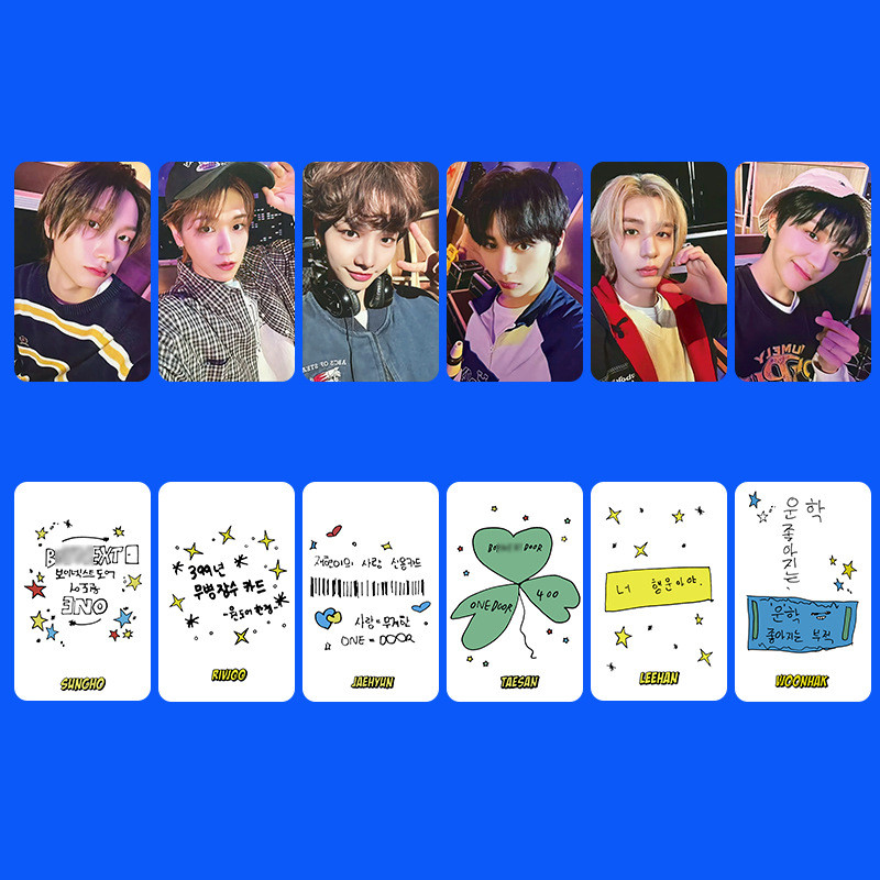 6-7 Chiếc BOY NEXT CỬA 2025 SEASON 'S GREETING Photocards 19,99 Nice Guy Lomo Cards BOYNEXTDOOR SUNGHO RIWOO JAEHYUN TAESAN LEEHAN WOONHAK Kpop Hologram Bưu Thiếp YM