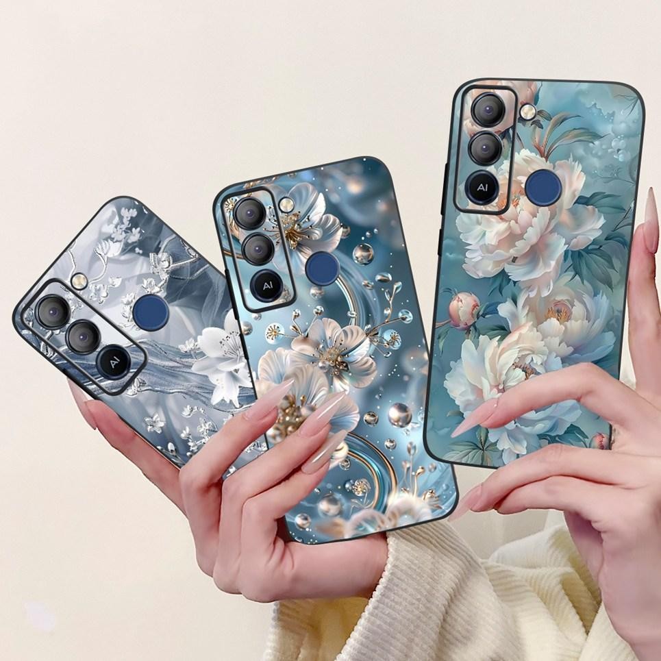 Dành Cho Tecno Pop 5 LTE BD4 BD4i BD4a / Pop 5 BD1 BD2 BD3 Ốp điện thoại Rồng Bướm Hoa Thời Trang Ốp điện thoại Silicon Mềm Trong Suốt