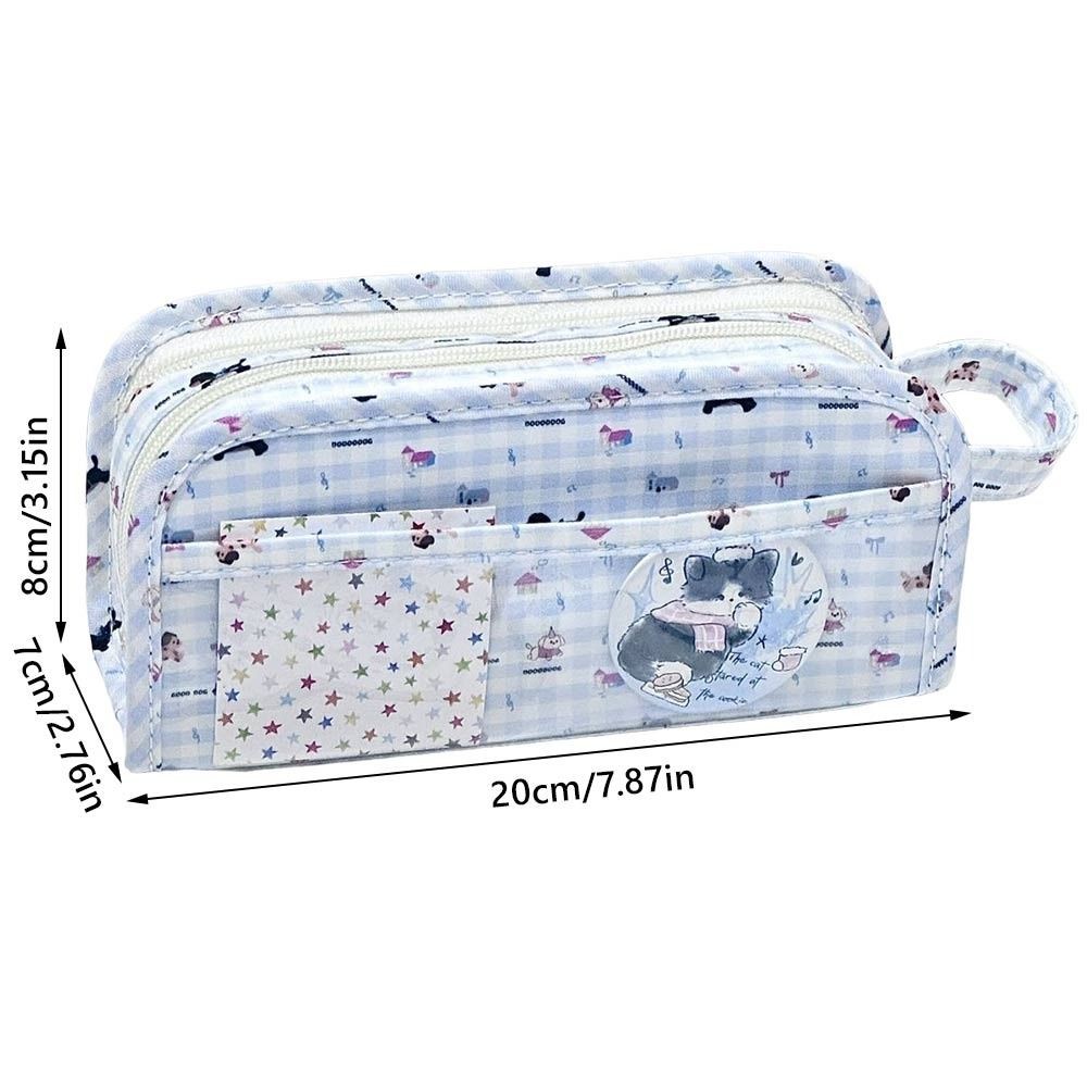 Bút chì HIGHVIEWLS, Túi đựng bút dung tích lớn Dachshund, Quà tặng sắp xếp văn phòng phẩm nhiều lớp đa chức năng