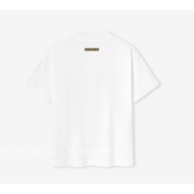 Chất lượng cao Essentials Fear of God Brushed Letter Embossed FOG All-Match Sản phẩm mới Áo thun ngắn tay