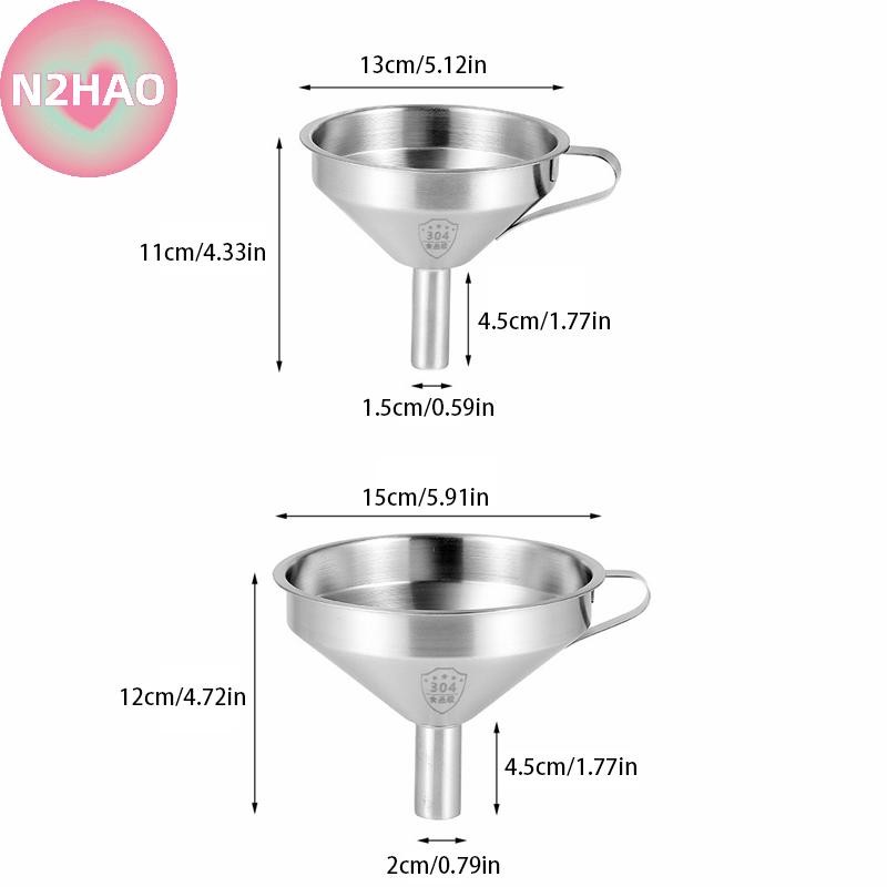 N2HAO 100 / 120 / 200 / 300 / 400 / 450 Lưới Lọc Nylon Phễu Inox Cho Sữa Trái Cây Y Học Truyền Thống Trung Quốc Dầu Rượu Trắng n