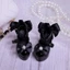 QEARY 1 Đôi Giày Cao Gót Nơ, Giày Búp Bê Cao Cấp Ngọc Trai, Giày Búp Bê Công Chúa Mini Dễ Thương Sang Trọng Trang Điểm Giày Búp Bê Phụ Kiện Búp Bê