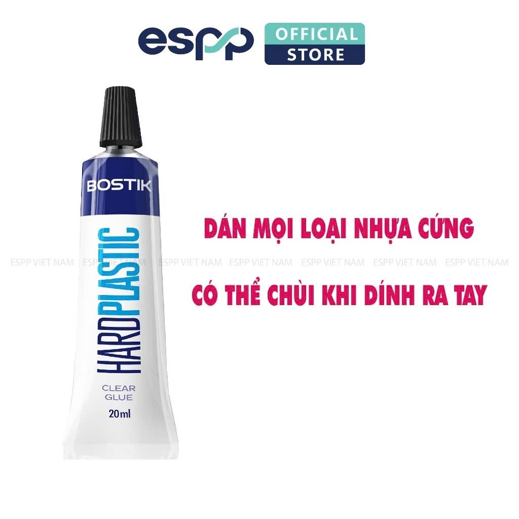 [ 1 TUÝP ] Keo dán Nhựa Cứng 20ml - BOSTIK PVC-U, ABS và Polystyrene cao và các loại nhựa cứng