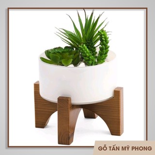 Đôn gỗ kê chậu sen đá, xương rồng | Kệ để đồ mini tháo lắp dễ dàng| Giá đỡ tiện lợi 5.5x10cm