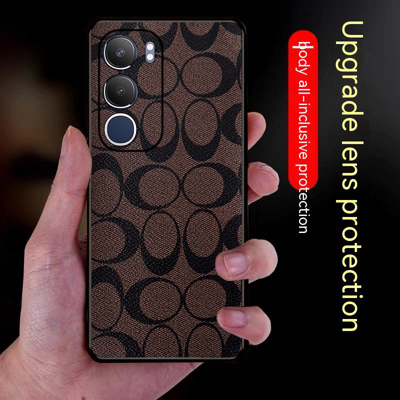 Ốp Lưng Cho Vivo Y19S Y29 Y300 Da Thời Trang Sang Trọng TPU Mềm Cạnh Chống Rơi Vỏ Điện Thoại