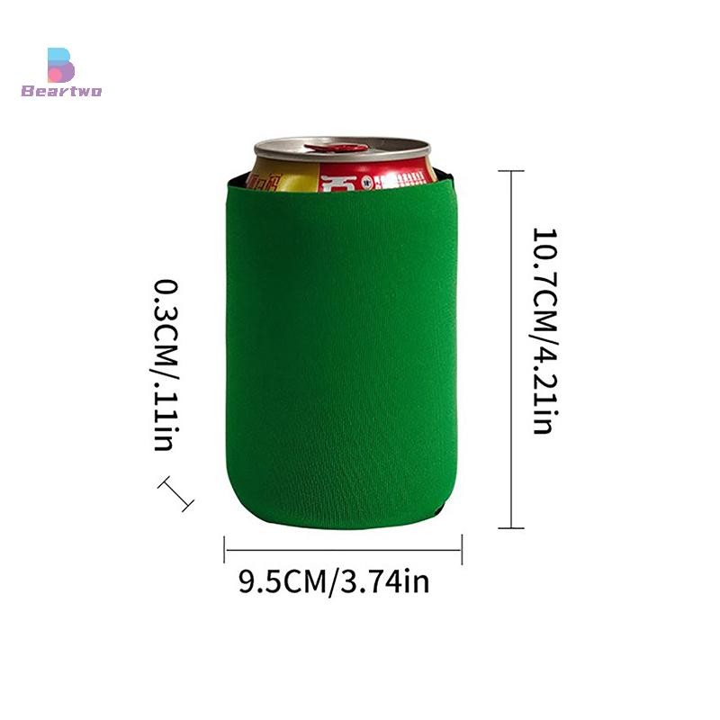 < Beartwo > Tay áo bia Cắm trại Lon Cup Soda Cover Neoprene Uống mát tay chai đẹp
