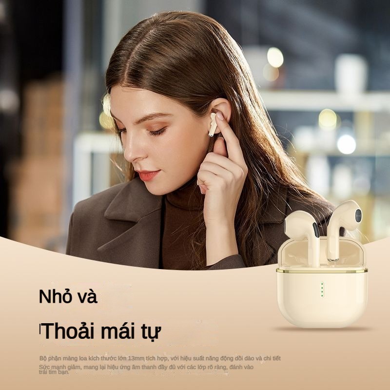 Tai Nghe Bluetooth Không Dây Thật Phong Cách Mới Nam Nữ Thể Thao Âm Thanh Chất Lượng Cao Tuổi Thọ Pin Dài Chính Hãng Earbu