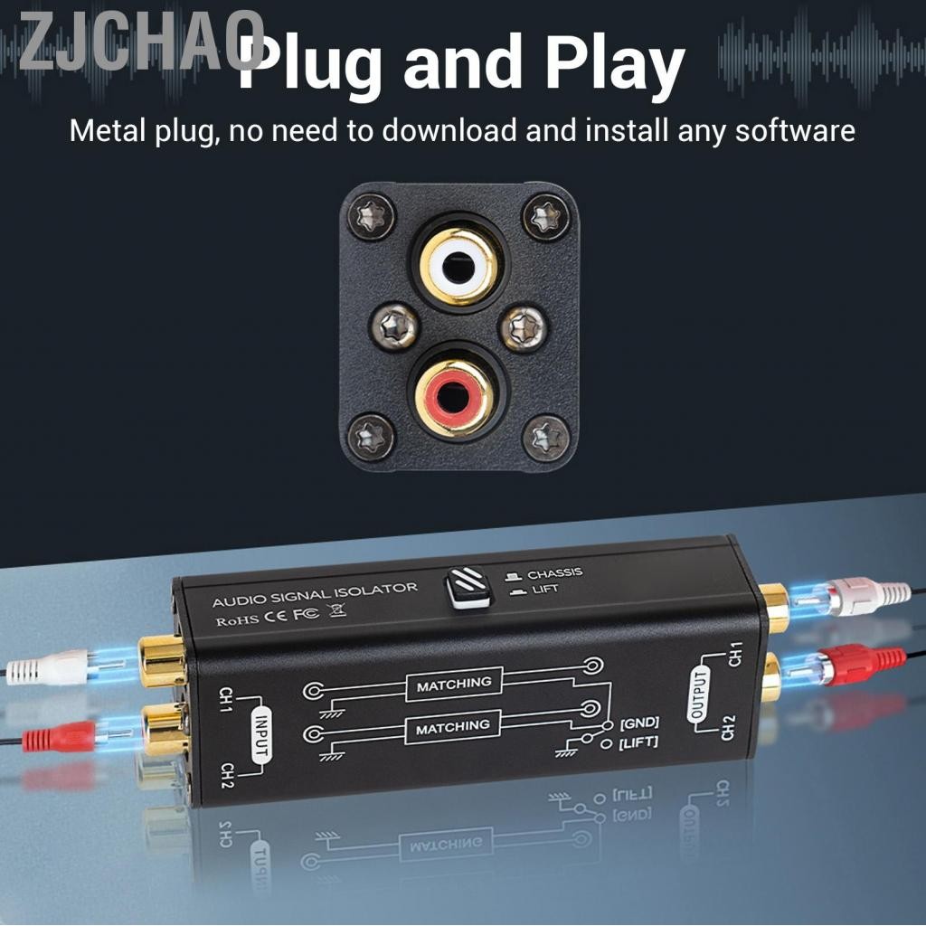 Zjchao Âm Nhạc Giảm Nhiễu Âm Thanh Loại Bỏ Tiếng Ồn Cắm Cách Ly Ức Chế Cho Rạp Hát Tại Nhà Máy Nghe Nhạc Âm Thanh Xe Hơi HiFi Stereo