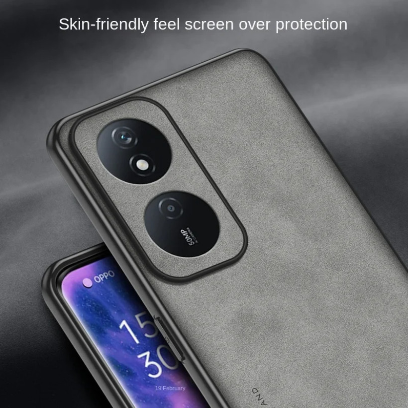 Ốp lưng Honor X7B CLK-LX1 Da PU chống sốc Vỏ cứng Vỏ điện thoại mờ Ốp lưng silicon cho Honor X7B CLK LX1 LX2 LX3