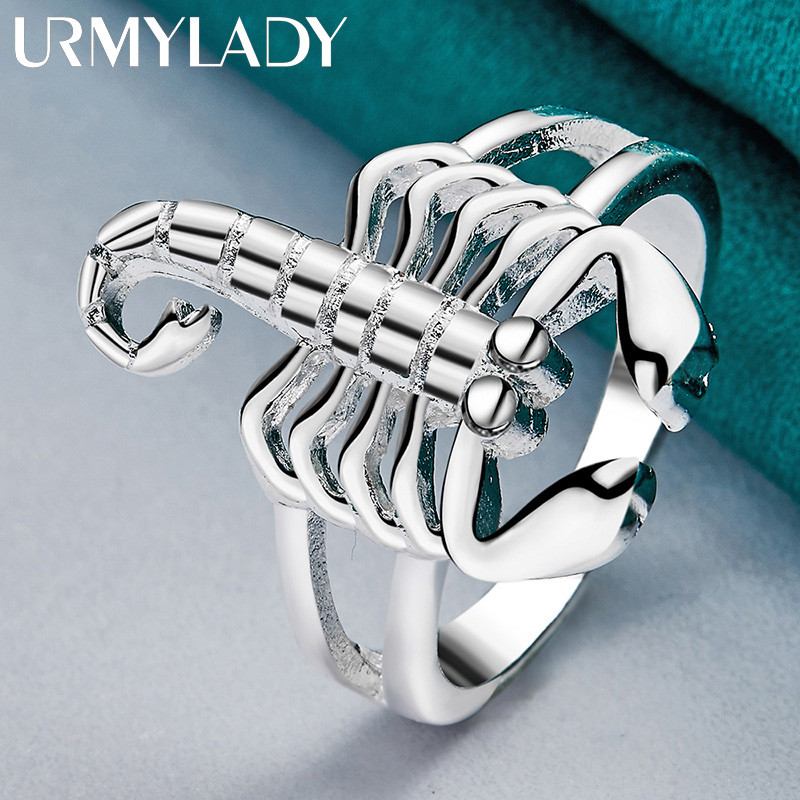 URMYLADY Bạc 925 Bọ Cạp 7-10 # Nhẫn Nữ Cưới Đính Hôn Trang Sức Thời Trang