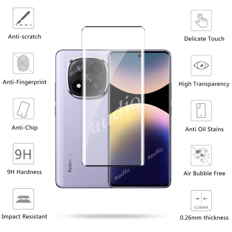 Redmi Note 14 Pro+ 5G 2in1 Kính cường lực bảo vệ màn hình 3D uốn nóng cho Redmi Note 14 Pro Pro+ 5G 4G 2025 Bảo vệ màn hình Phim ống kính HD cho Redmi Note14Pro+ 5G Phim bảo vệ