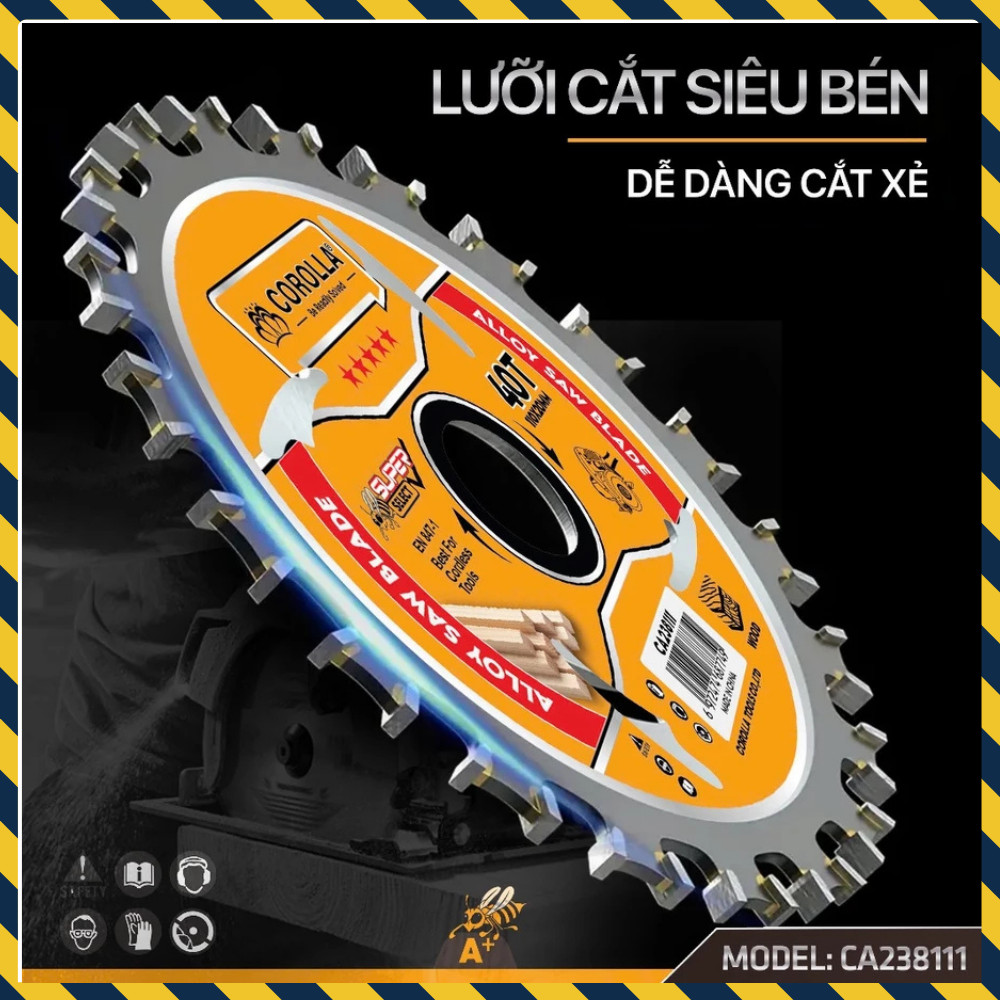 Lưỡi cắt gỗ 2 chiều cưa gỗ thịt, lưỡi cắt cốp pha 1 tất Corolla 110x40T sắc bén cao cấp