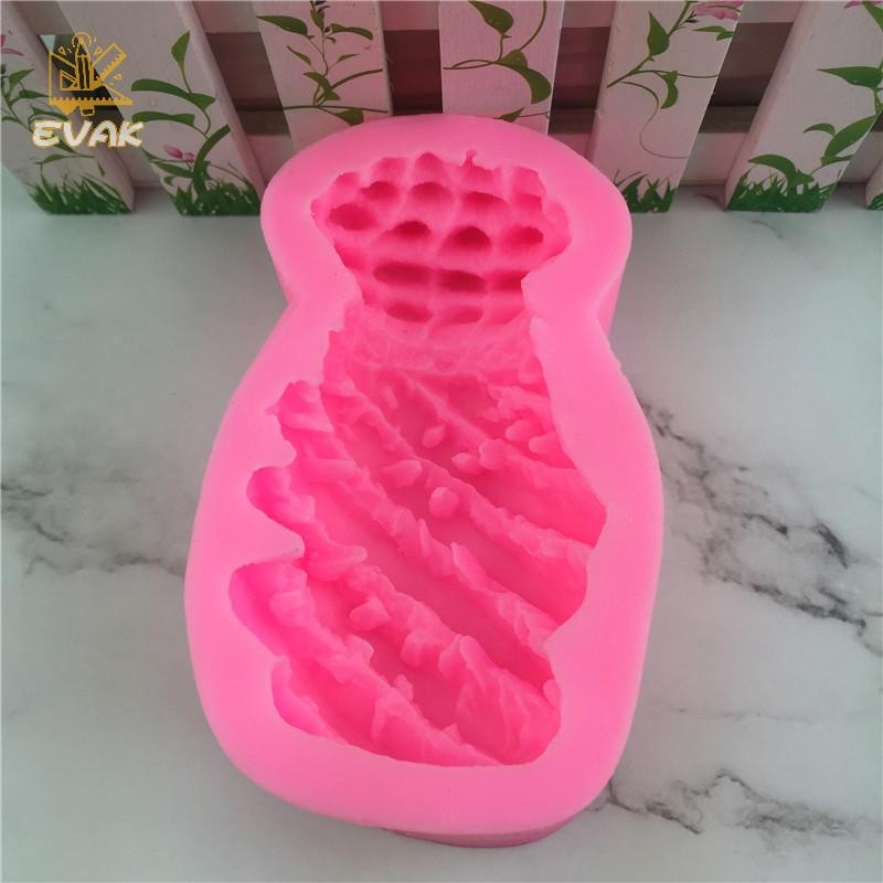 Alittlesetrtu 3D Trái Cây Chuối Thông Ngô Xoài sầu Riêng Kem Khuôn Silicon Fondant Bánh Trang Trí Dụng Cụ Làm Bánh Sô Cô La Khuôn Thạch Cao VN