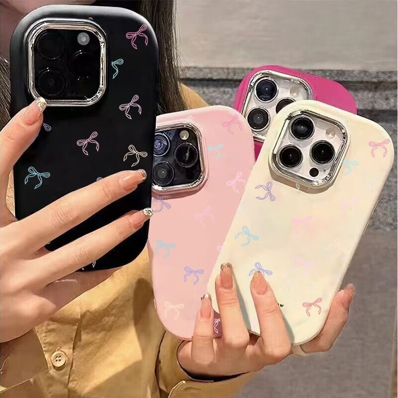 Vỏ Thắt Nơ Nhiều Màu Sắc Hàn Quốc Cho OPPO Reno 13F 12F 11F 12 8 7 6 5 4 Pro 8T 5G 2F 2Z 7Z 8Z 6Z 5Z F9 F11 F17 F29 Pro Vỏ Điện Thoại Di Động Silicon Mềm Màu Kẹo Vỏ TPU Dễ Thương