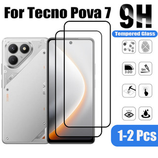 1-2 Chiếc Tecno Pova 7 Kính Cường Lực Bảo Vệ Màn Hình Cho Tecno Pova 6 5 Pro Neo Ultra 4G 5G 9D Kính Bảo Vệ Phim