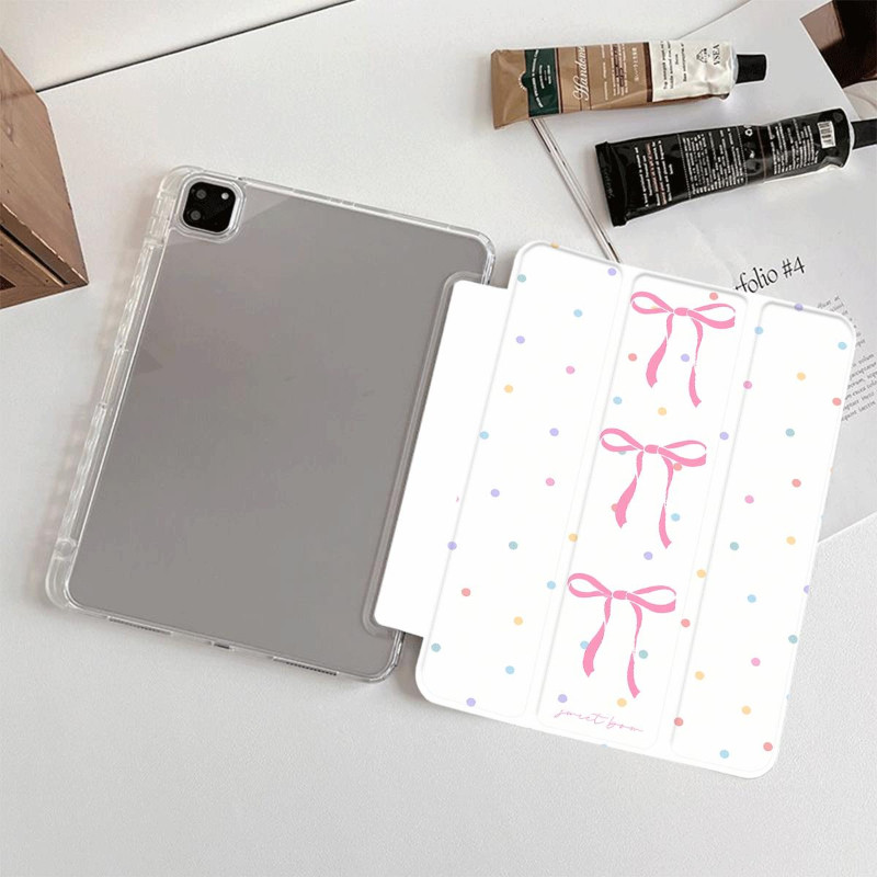 Ốp Bảo Vệ Cho iPad 2025 A16 gen11th Air1 / 2 Gen5 / 6 Air5 / 6 / 7 air 11 inch air 13 inch Mini4 / 5 / 6 Gen7 / 8 / 9th pro 12.9 2024 pro11 Vỏ Máy Tính Bảng Trong Suốt Dễ Thương
