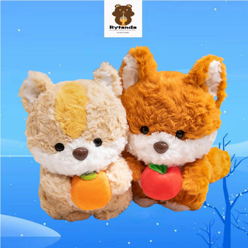 Kawaii Cáo Sóc Sang Trọng Đồ Chơi Hoạt Hình Dễ Thương Little Fox Plushie Búp Bê Để Bàn Trang Trí Phòng Ngủ Động Vật Thú Nhồi Bông Gối Đồ Chơi Mềm Mại Cho Bé Làm Dịu Búp Bê Trẻ Em Quà Tặng Năm Mới Quà Tặng Sinh Nhật