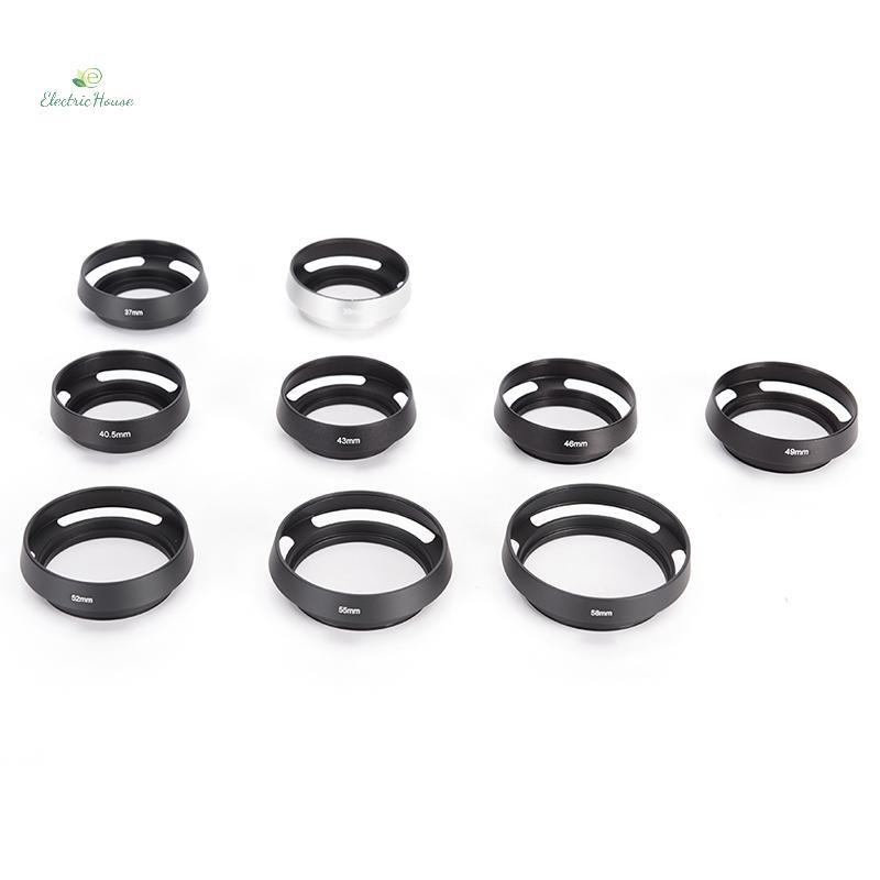 [Nhà Điện] 37 39 40.5 43 46 49 52 55 58 62 67 mm Kim Loại Ống Kính Hood Dành Cho mới mới