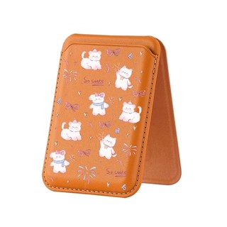 Màu Hồng Dễ Thương Họa Tiết Động Vật Ví Cho iPhone 16 15 14 13 12 pro Max 16Plus Thẻ Điện Thoại Cho Ốp Lưng Bỏ Túi Bao